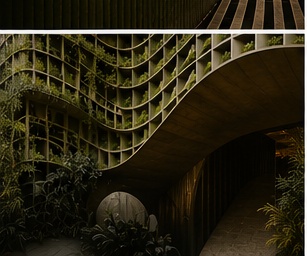 Curved tropical architecture — a social engagement